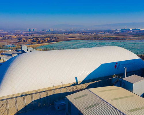 清露金華節(jié)能科技助力天津電廠環(huán)保升級 氣膜安裝工程全記錄